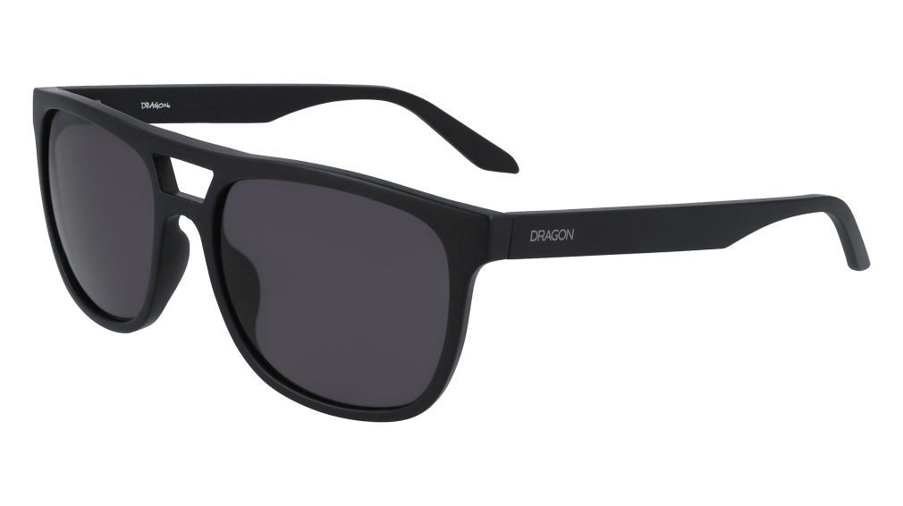 Dragon Sesh LL Matte Black Succulent Sunglasses - 100% UV Protection, G15 Lenses, 56/17/140