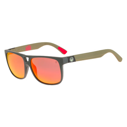 ROADBLOCK -  Matte Magnet Grey H2O Red  Polarized